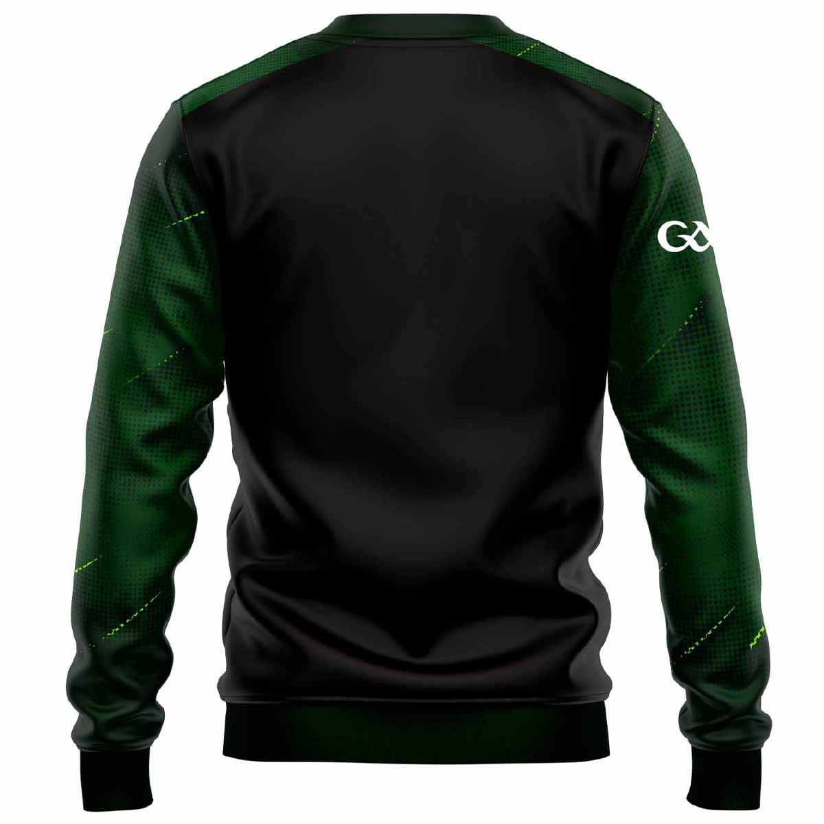 McKvr Westmeath GAA Boost Sweat Top - Adult - Black/Bottle Green/Pop Green