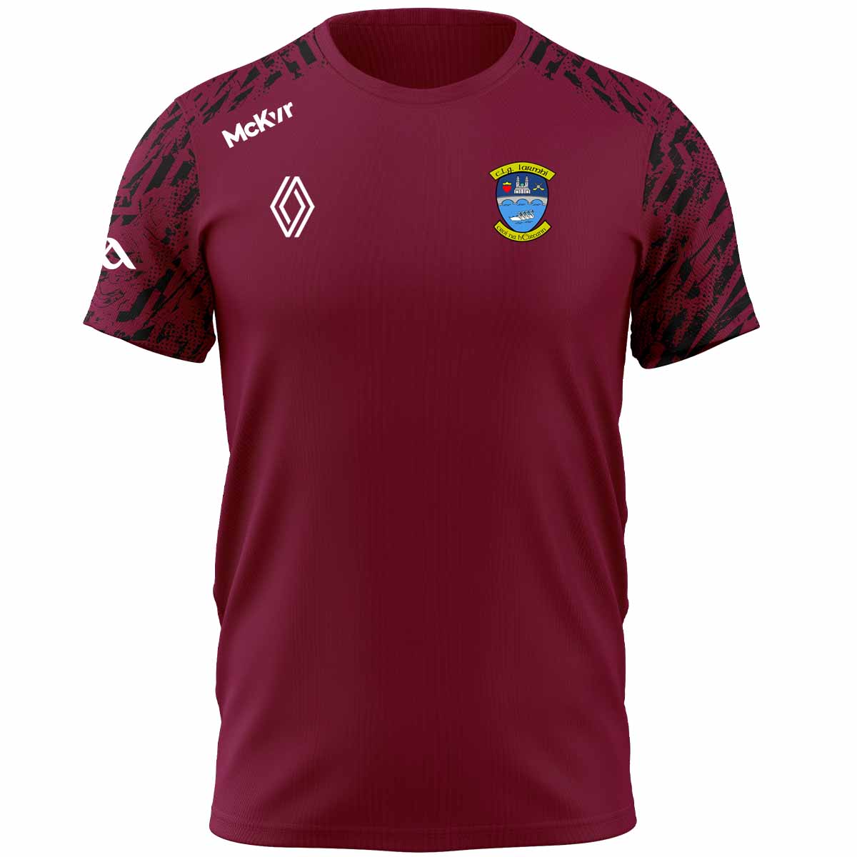 Mc Keever Westmeath GAA Official Boost Tee - Adult - Maroon/Charcoal