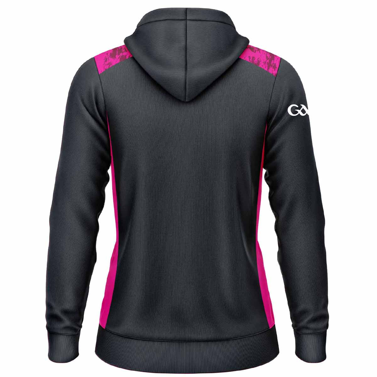 McKvr Westmeath GAA Boost Full Zip Hoodie - Girls - Charcoal/Magenta