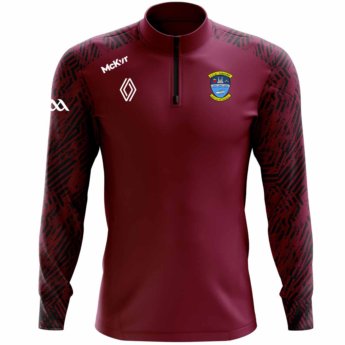 Mc Keever Westmeath GAA Official Boost 1/4 Zip - Youth - Maroon/Charcoal