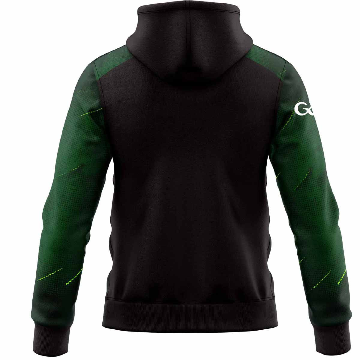 McKvr Westmeath GAA Boost 1/4 Zip Hoodie - Youth - Black/Bottle Green/Pop Green