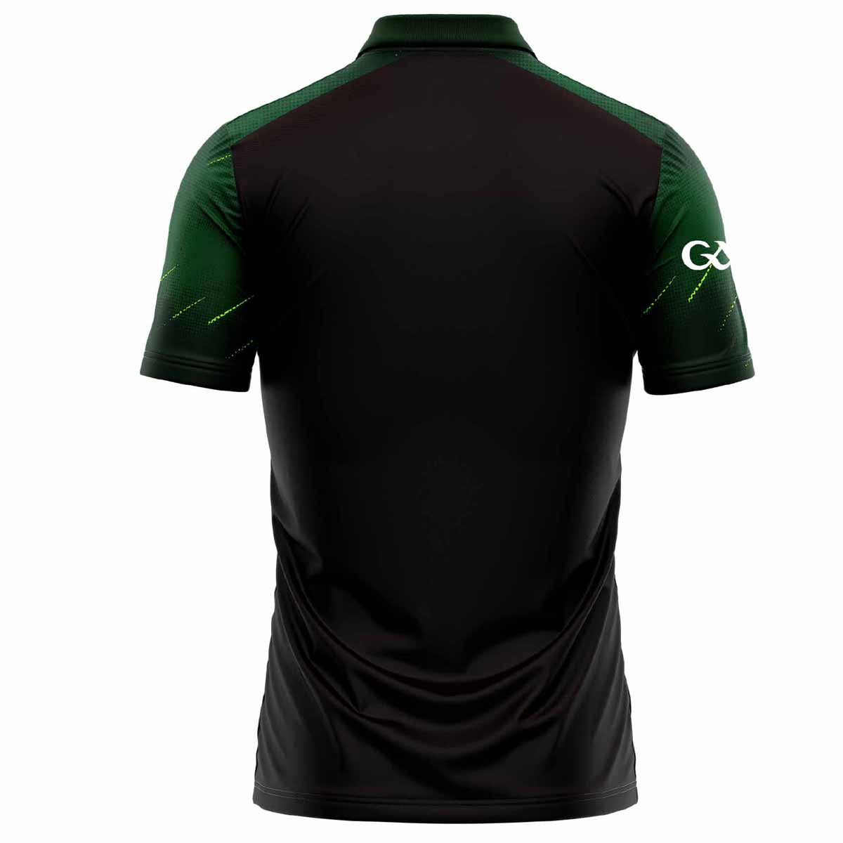 McKvr Westmeath GAA Boost Polo Top - Adult - Black/Bottle Green/Pop Green