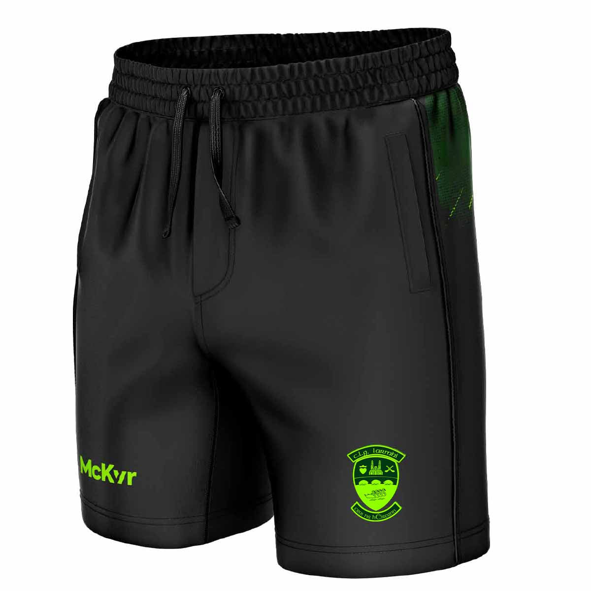 McKvr Westmeath GAA Boost Leisure Shorts - Youth - Black/Bottle Green/Pop Green