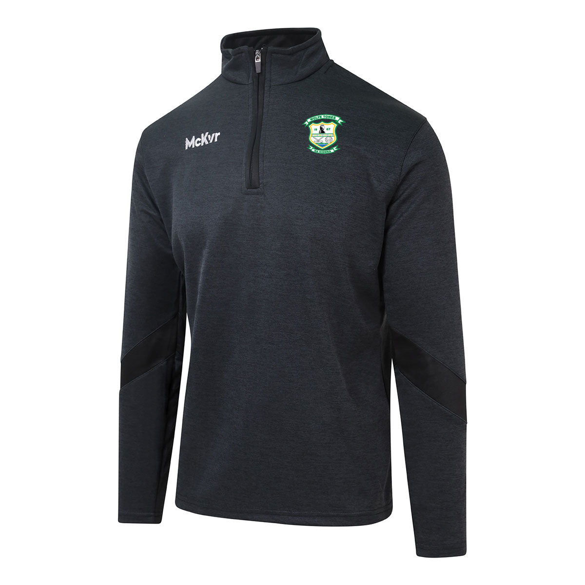 Mc Keever Wolfe Tones Na Sionna, Clare Core 22 1/4 Zip Top - Youth - Black