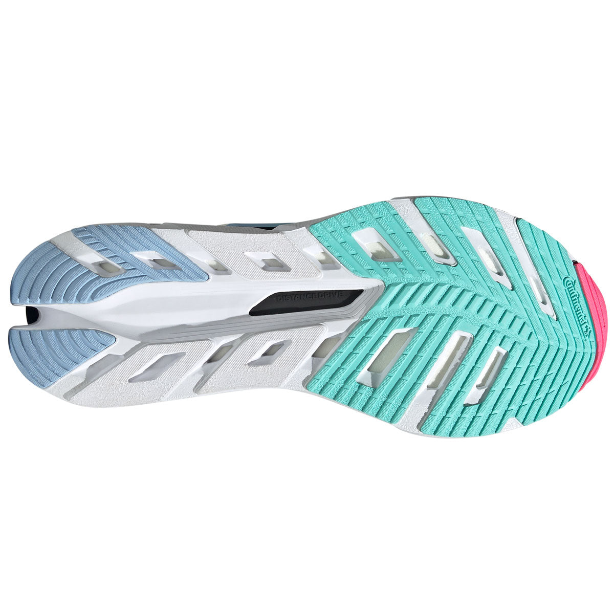 adidas Adistar Byd Running Shoes - Womens - White/Silver Metallic/Flash Aqua