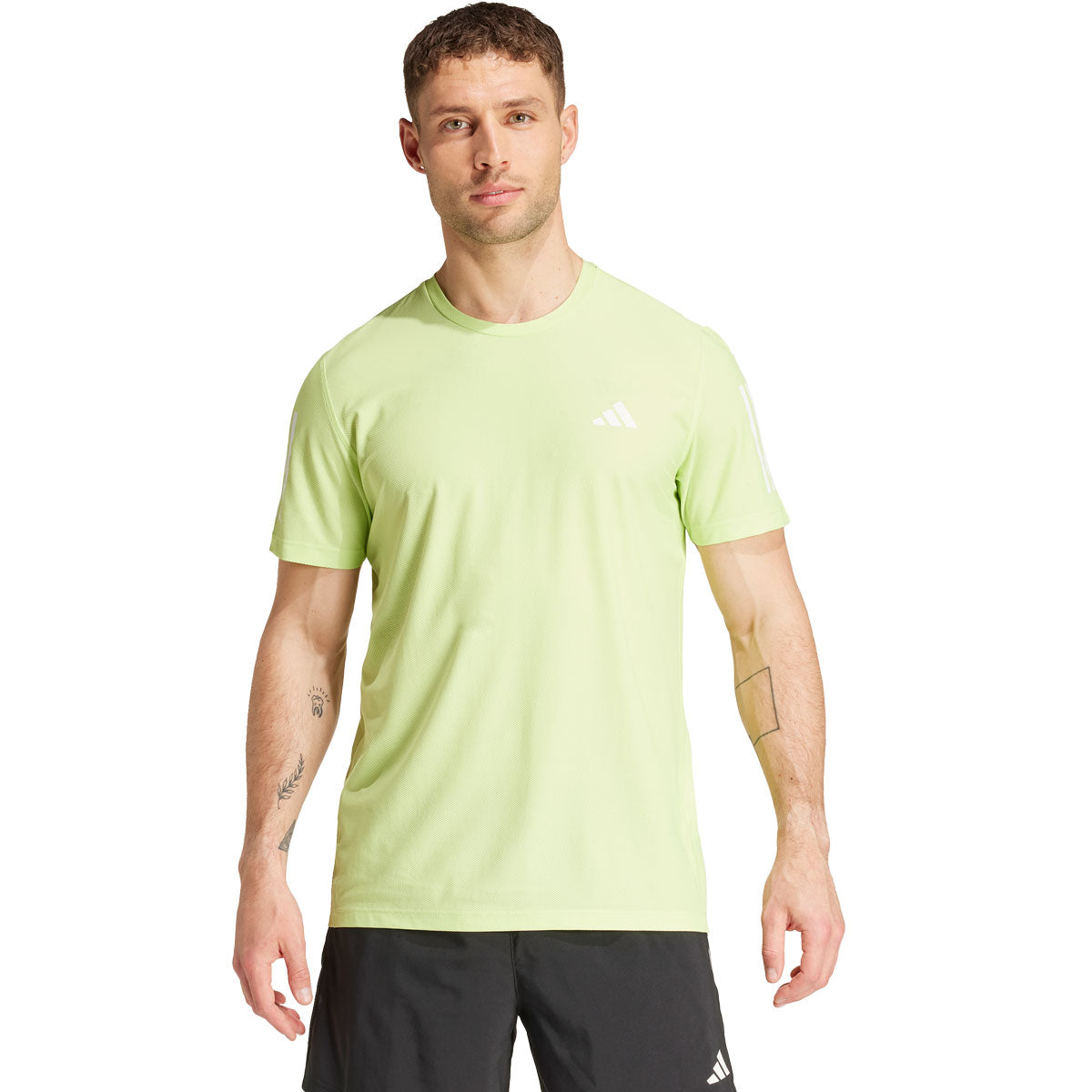 adidas Own The Run Tee - Mens - Pulse Lime