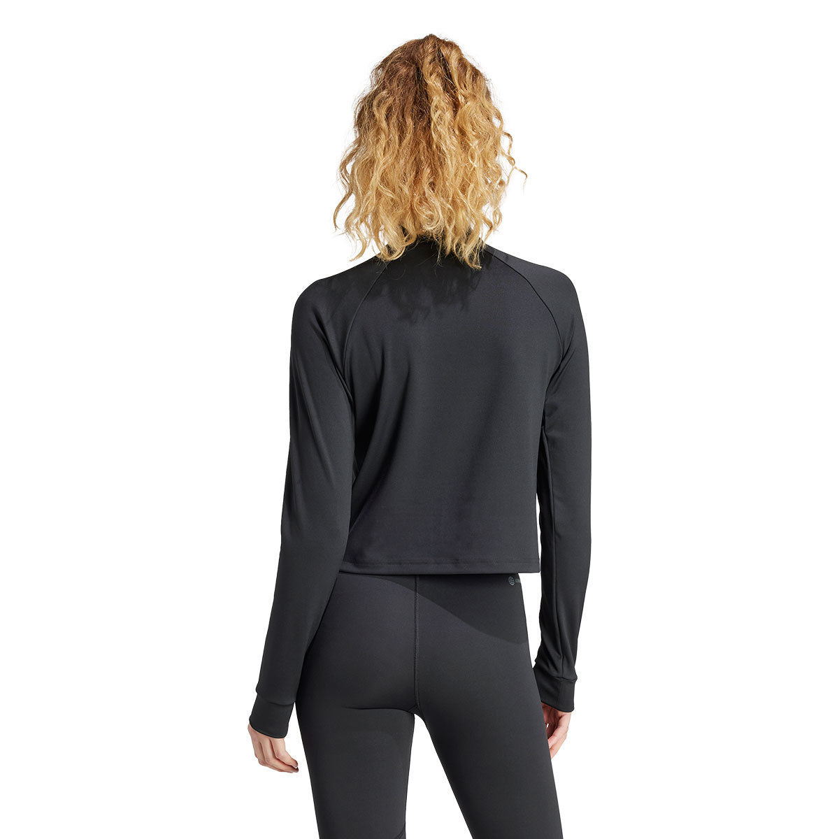 adidas Training Essentials 1/4 Zip Top - Womens - Black/White