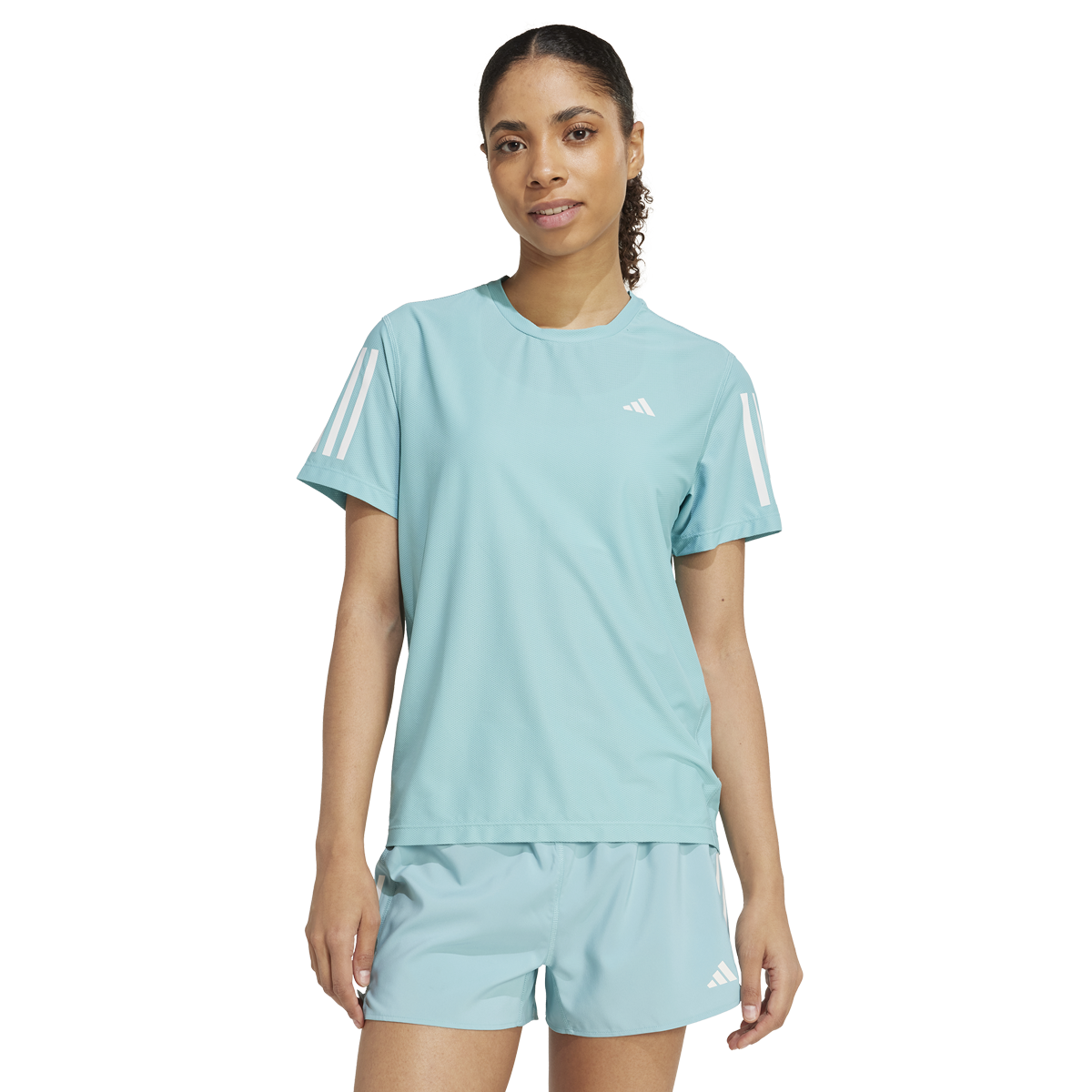 adidas Own The Run Short Sleeve Tee - Womens - Mint Ton