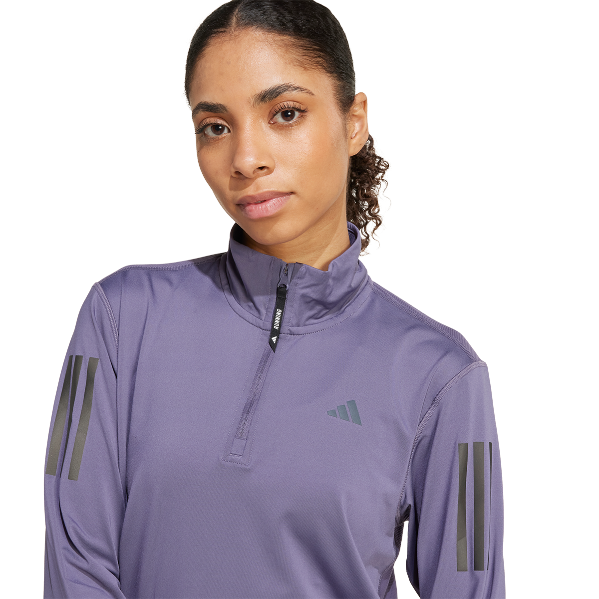 adidas Own The Run Half Zip Jacket - Womens - Purple