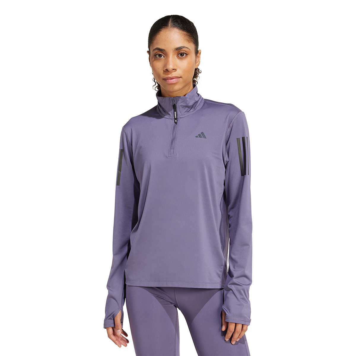 adidas Own The Run Half Zip Jacket - Womens - Purple