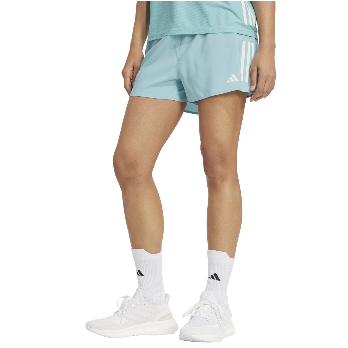 adidas Own The Run 4 Inch Shorts - Womens - Mint Ton