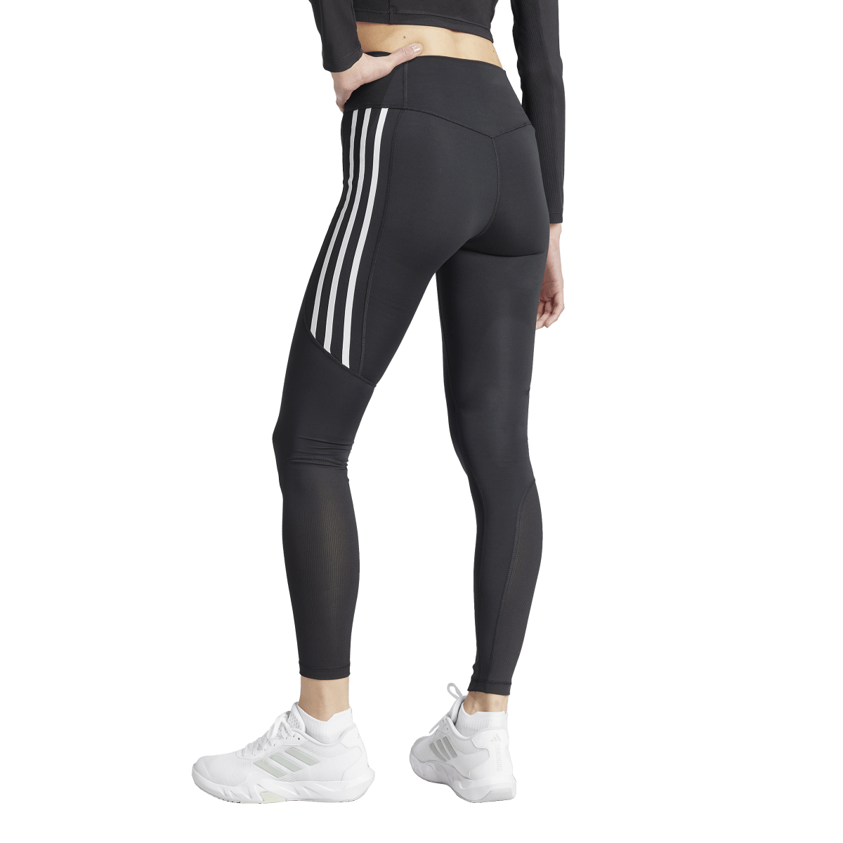 adidas Optime Essentials Stash Pocket Leggings - Womens - Black