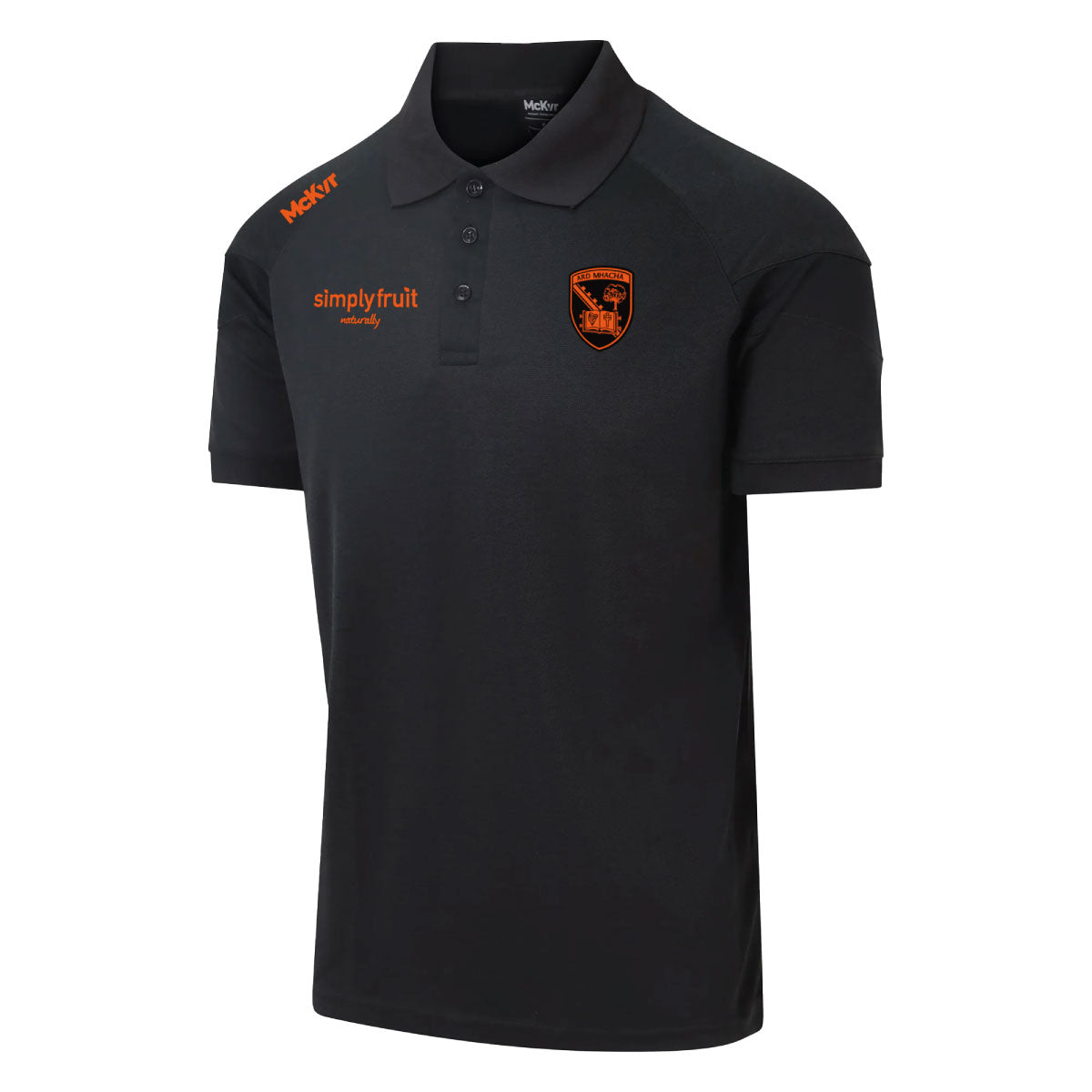 McKvr Armagh GAA Official Pulse Polo Top - Adult - Black