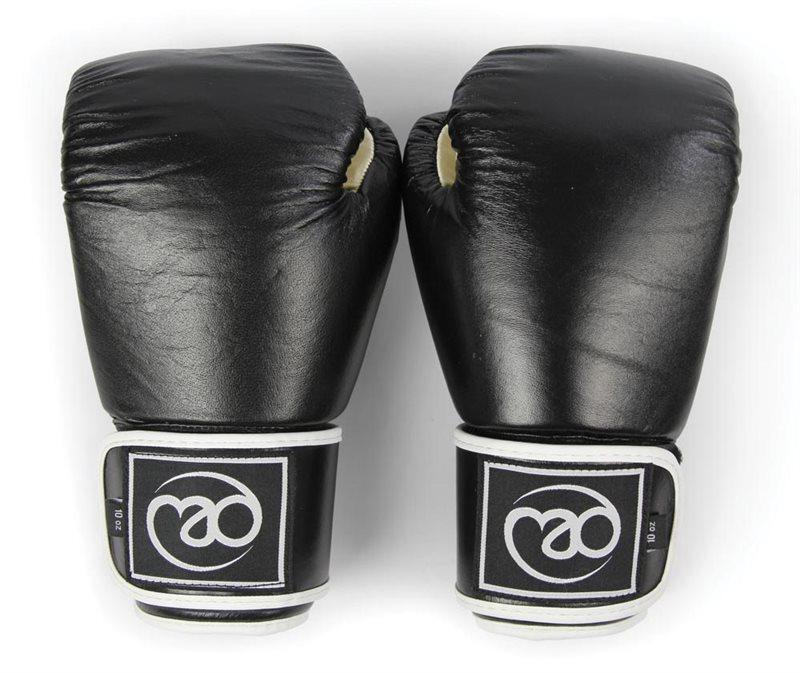 Fitness Mad Leather Sparring Gloves - Black