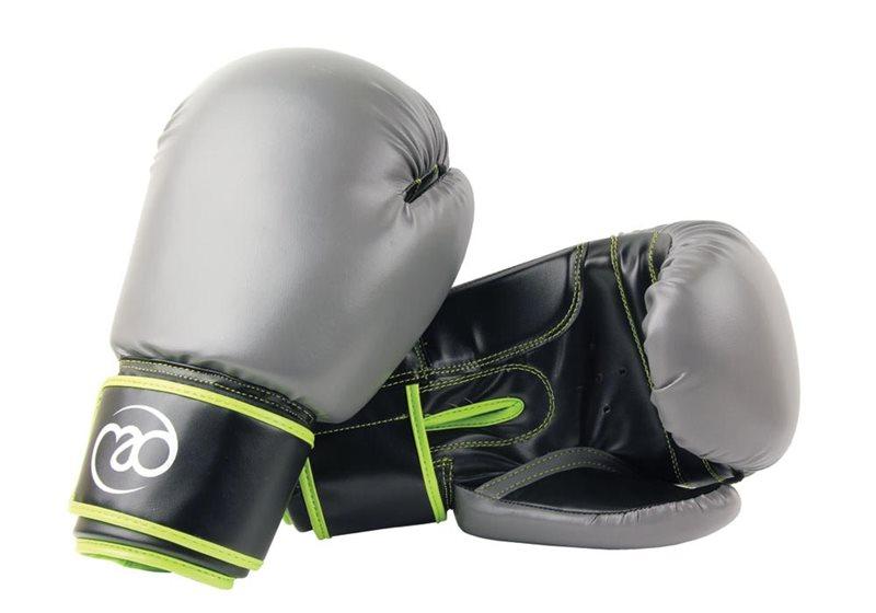 Fitness Mad PVC Sparring Gloves - Green/Grey