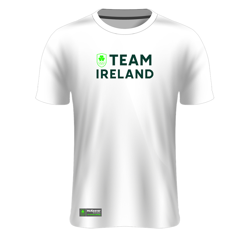 Mc Keever Team Ireland Tech Knit Tee - Mens - White