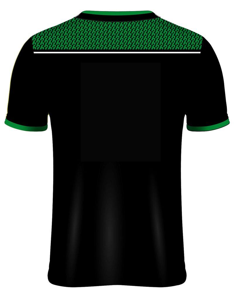 Mc Keever Sarsfields GAA Training Jersey - Adult - Black/Green - Player Fit