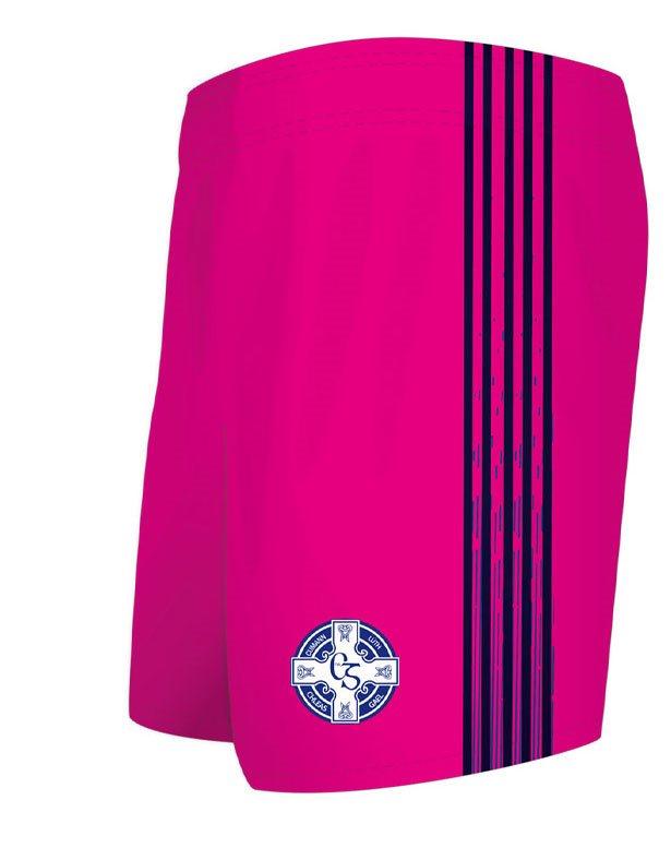 Mc Keever Clan na Gael CLG Training Shorts - Womens - Pink/Blue