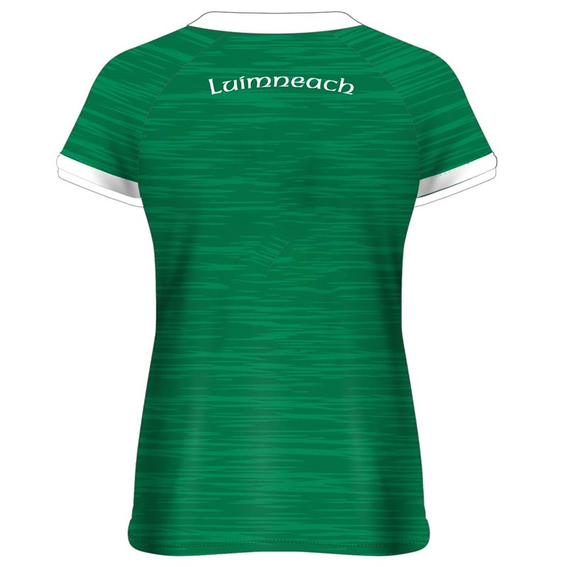 Mc Keever Limerick Camogie Official Jersey - Womens - Green/White