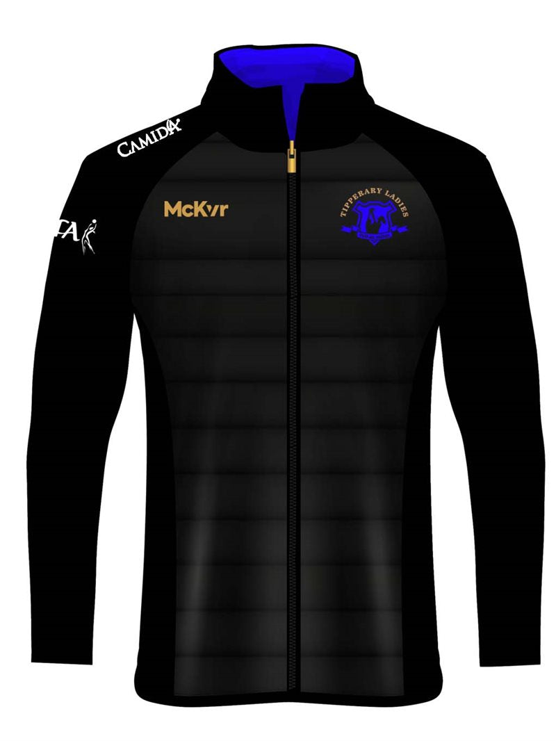 Mc Keever Tipperary Ladies LGFA Official Hybrid Jacket - Adult - Black/Bolt Blue