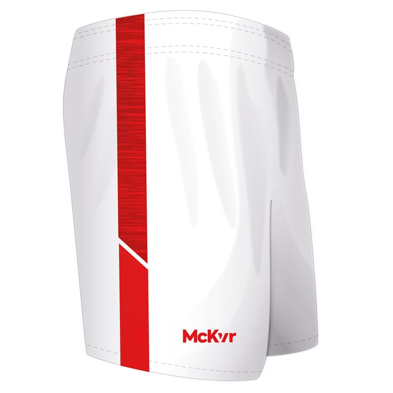 Mc Keever Cork Ladies LGFA Official Home Shorts - Adult - White/Red