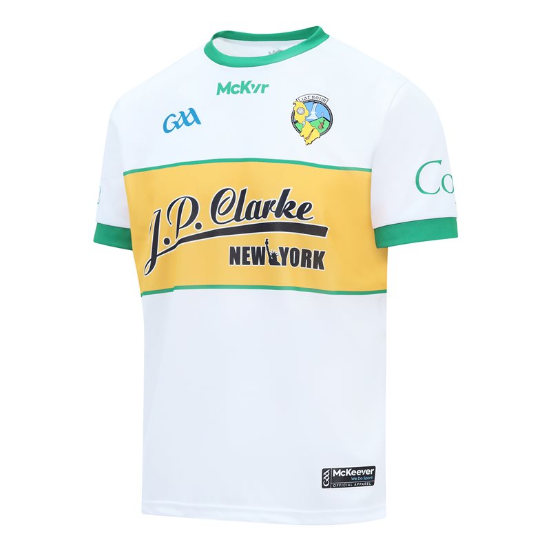 Mc Keever Leitrim GAA Official Goalkeeper Jersey - Adult - White/Green/Gold - Player Fit