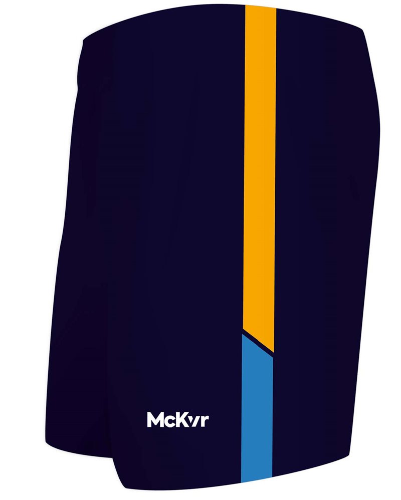Mc Keever Salthill Knocknacarra GAA Shorts - Adult - Navy/Amber/Marine Blue