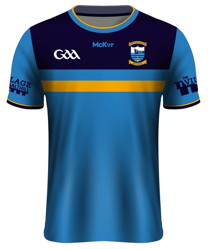 Mc Keever Salthill Knocknacarra GAA Jersey - Youth - Marine Blue/Navy/Amber