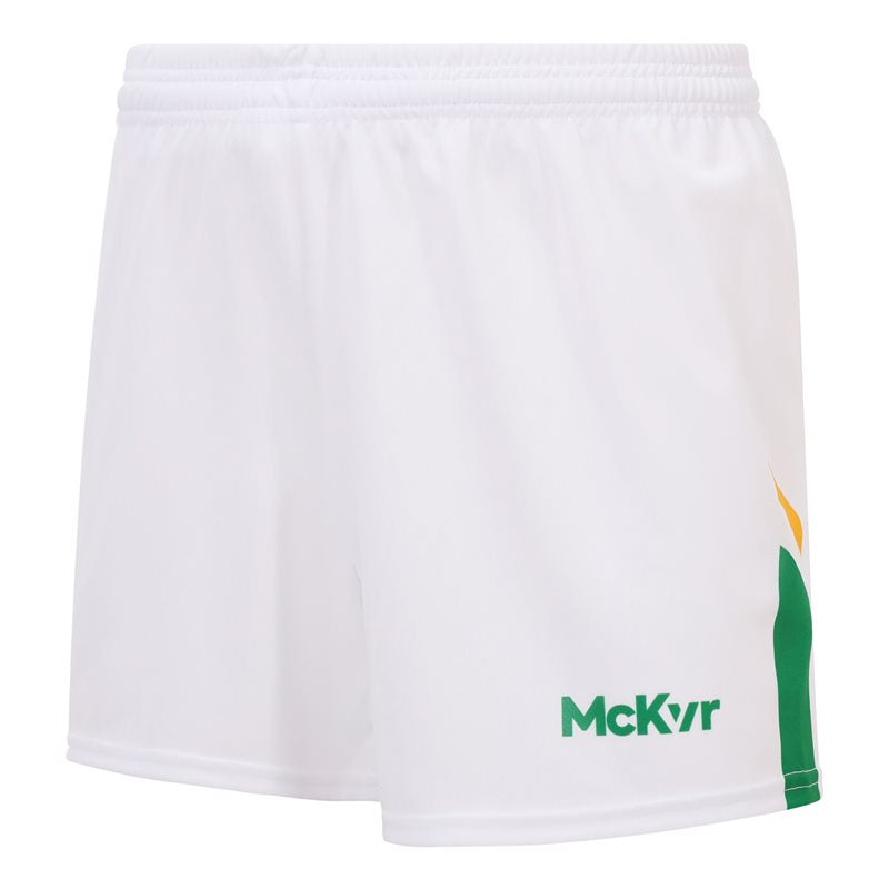 Mc Keever Leitrim GAA Official Playing Shorts - Adult - White/Green