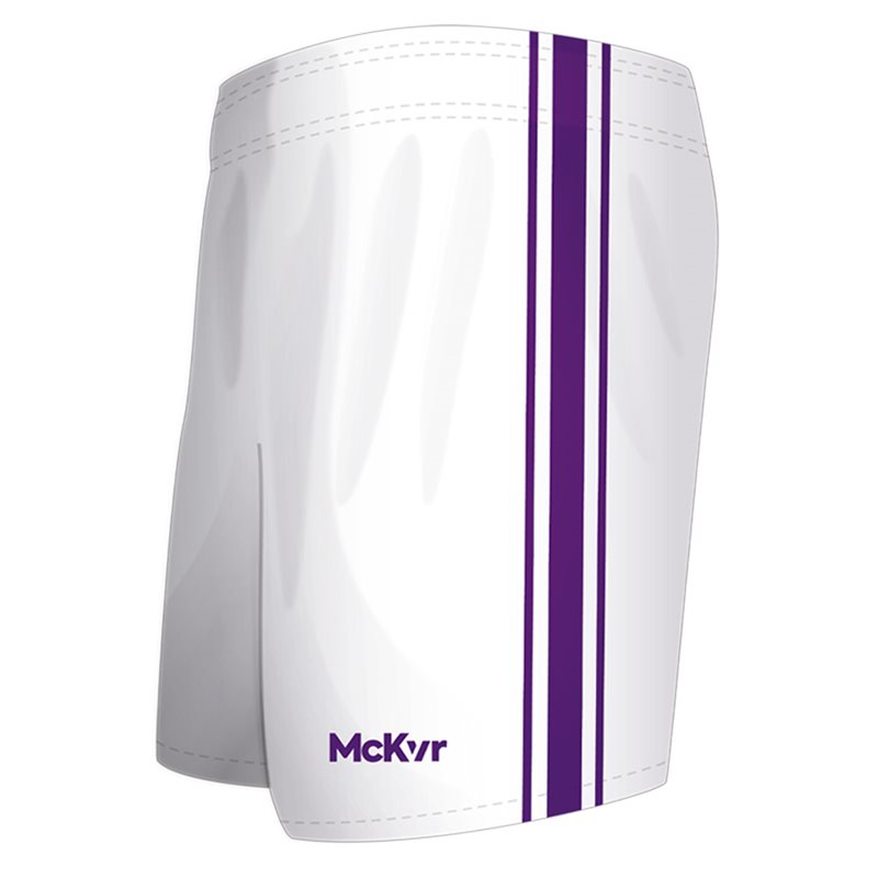 Mc Keever Core 22 GAA Shorts - Youth - White/Purple