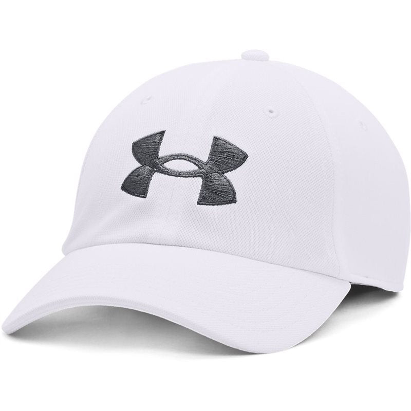 Under Armour Blitzing Adjustable Hat - Adult - White/Pitch Grey
