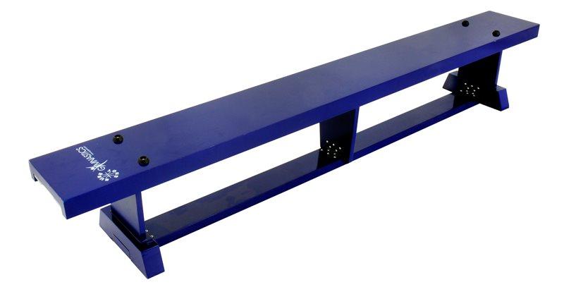 Sure Shot Lite Wood Coloured Bench 2m long (6ft 7in) - Blue