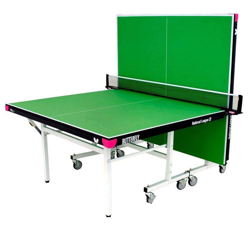 Butterfly National League 22 Rollaway Table Tennis Table - Blue