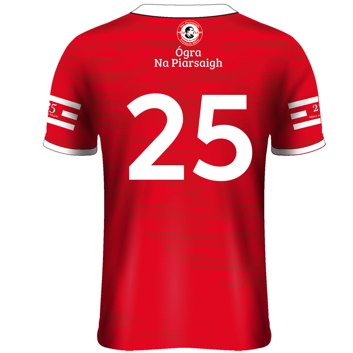 Mc Keever Na Piarsaigh Eanach Mor CLG Numbered Match Jersey - Adult - Red Player Fit