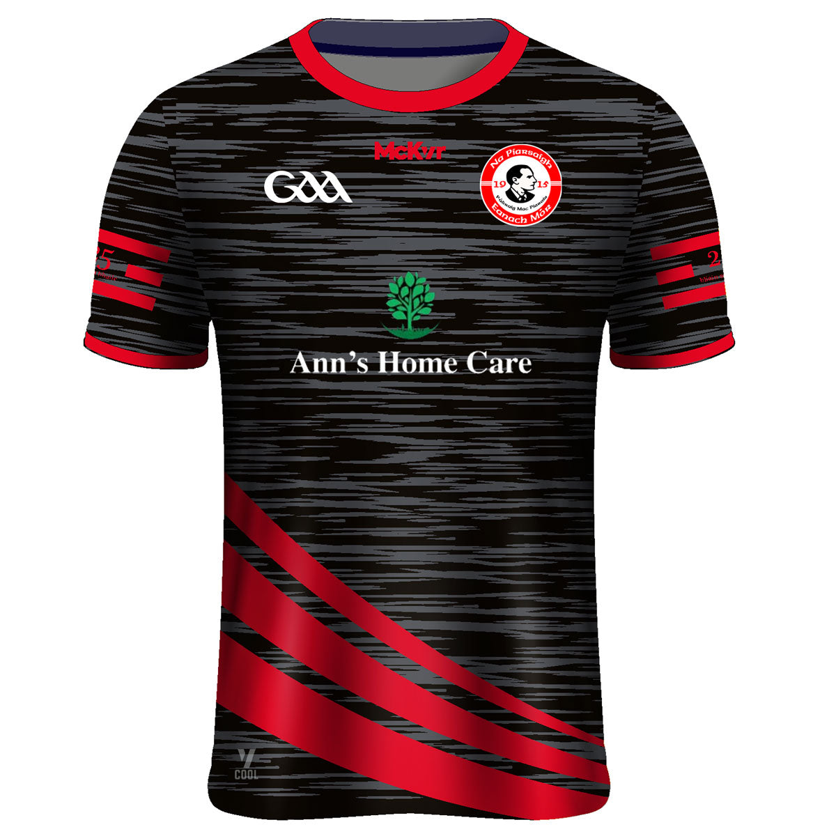 Mc Keever Na Piarsaigh Eanach Mor CLG Reserve Jersey - Youth - Grey/Red/Black