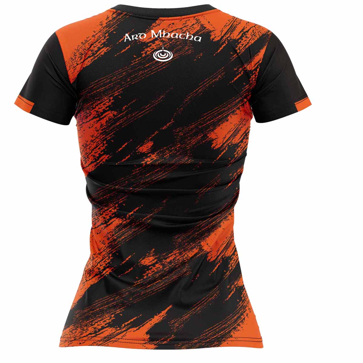 Mc Keever Armagh Camogie Official Training Jersey - Youth - Black/Orange Pop
