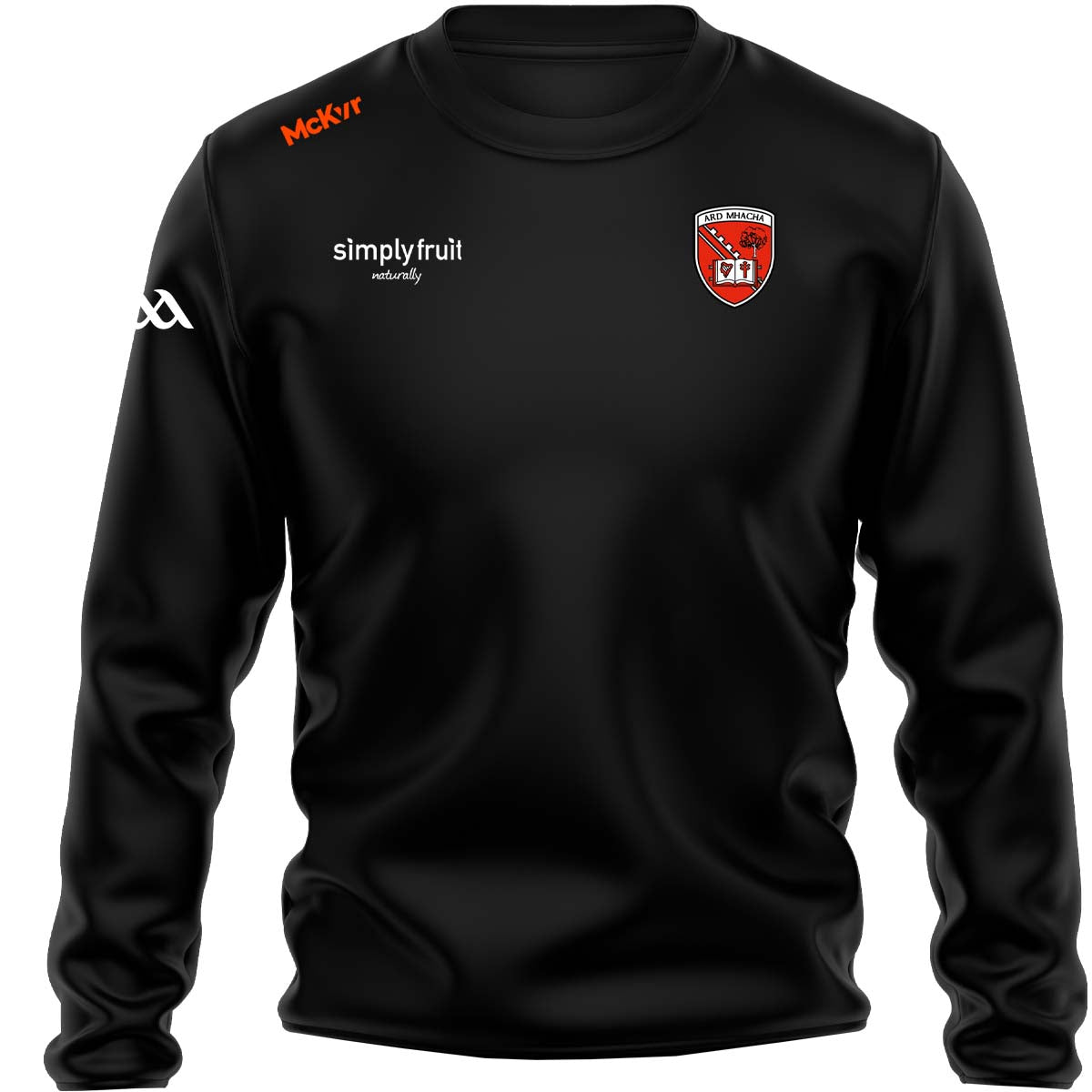 Mc Keever Armagh GAA Official Vital Sweat Top - Adult - Black/White
