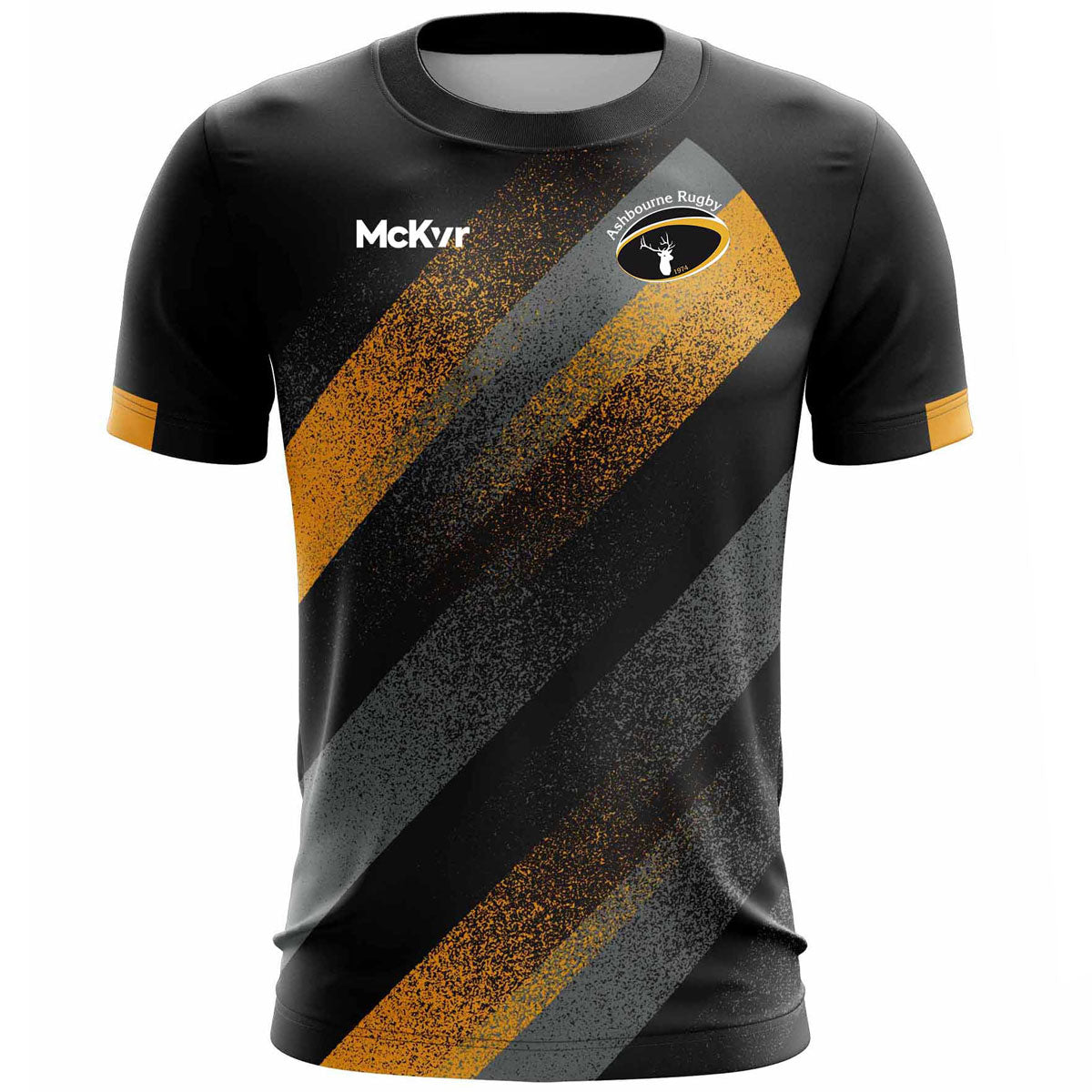 Mc Keever Ashbourne Rugby Club No.2 Training Jersey - Adult - Black/Amber