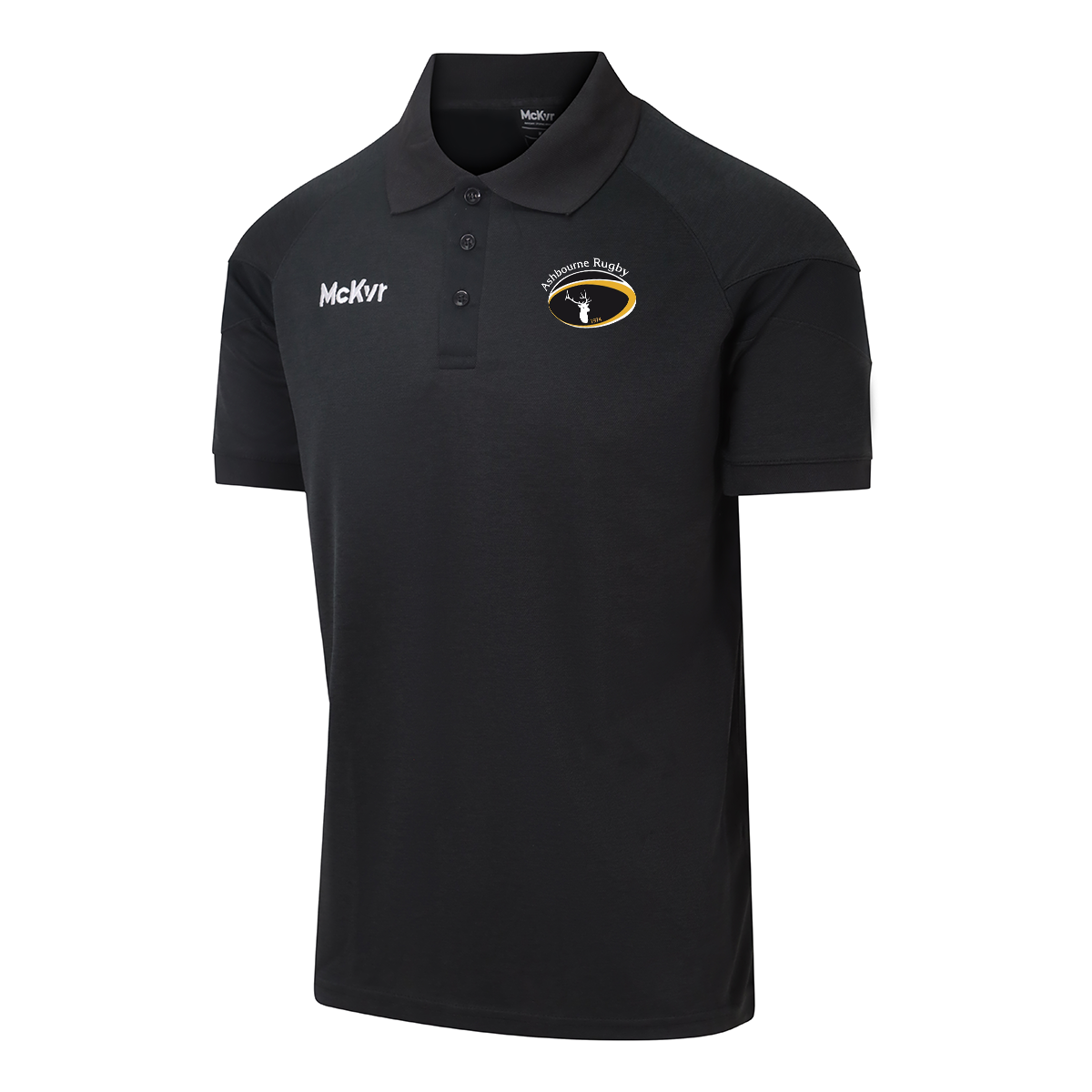 Mc Keever Ashbourne Rugby Core 22 Polo Top - Adult - Black