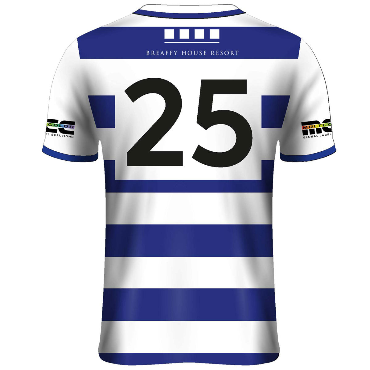 Mc Keever Breaffy GAA Numbered Playing Jersey - Womens - White/Royal
