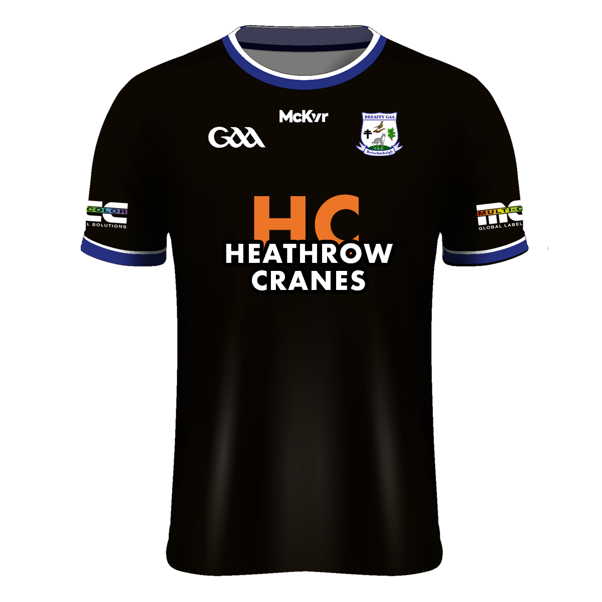 Mc Keever Breaffy GAA Official Goalkeeper Jersey - Adult - Black