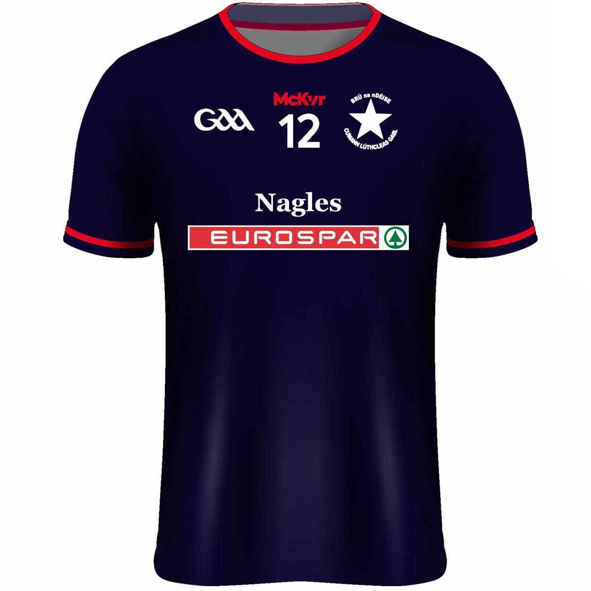 Mc Keever Bruff GAA, Limerick Numbered Playing Jersey - Adult - Navy