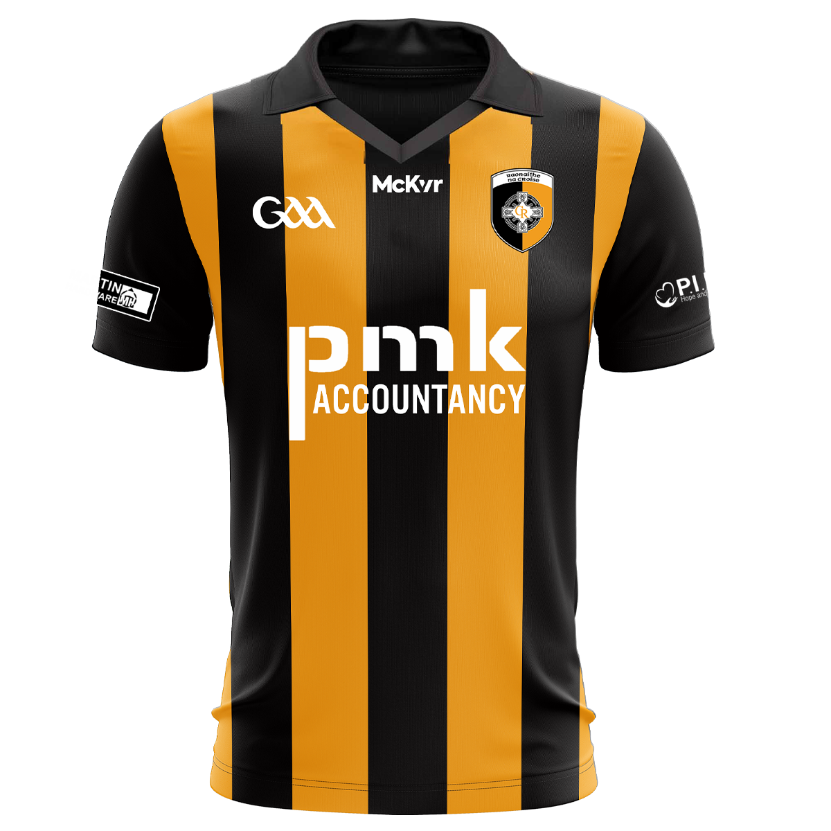 Mc Keever Crossmaglen Rangers GAA Playing Jersey - Youth - Black/Amber