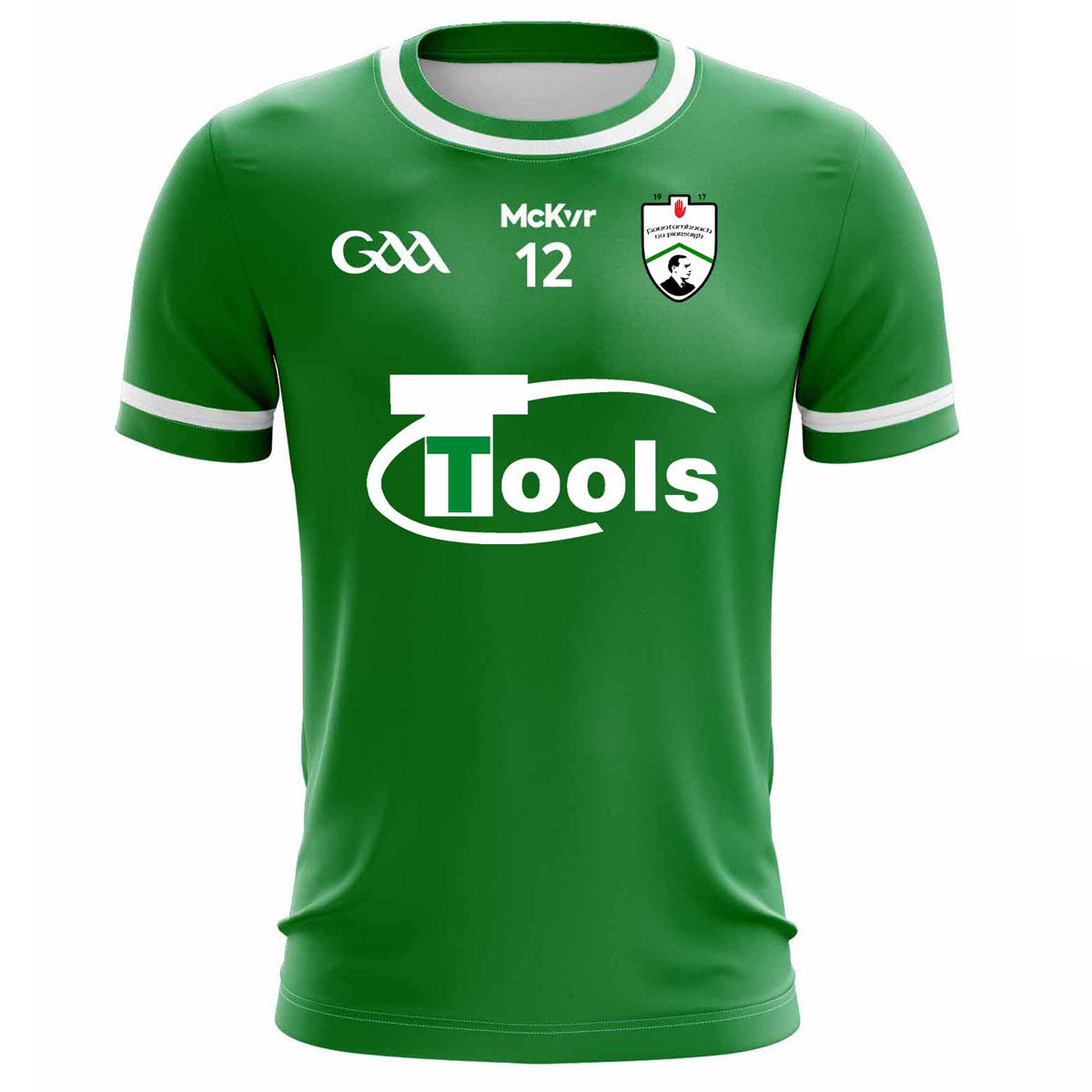 Mc Keever Fintona Pearses GAA Numbered Playing Jersey - Womens - Green