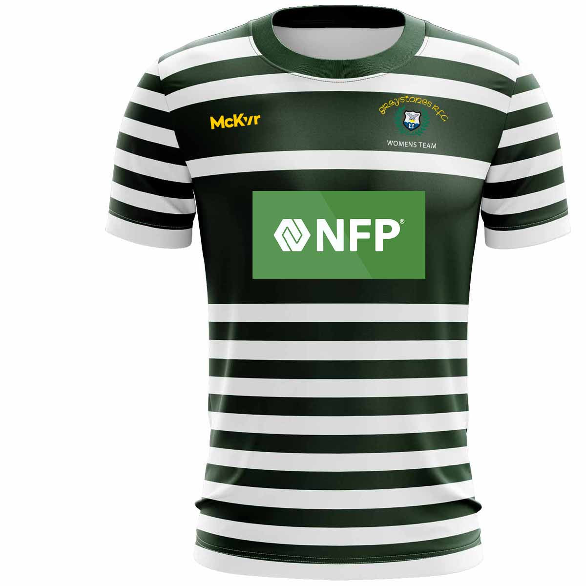 Mc Keever Greystones RFC Womens Playing Jersey - Youth - Green/White