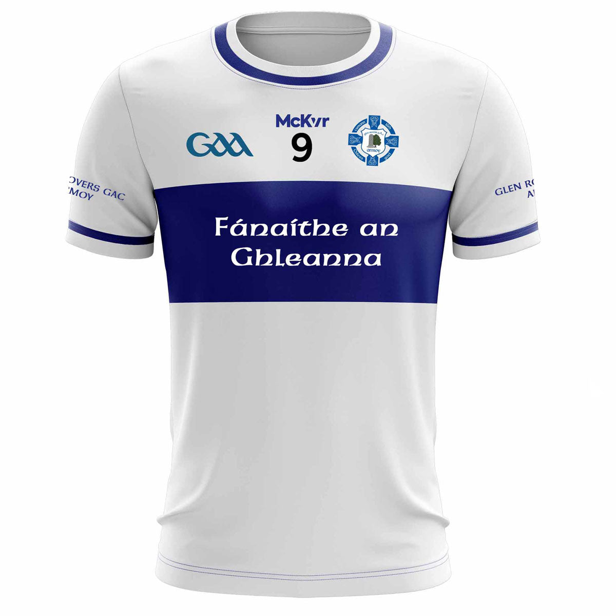 Mc Keever Glen Rovers Armoy Numbered Playing Jersey - Adult - White