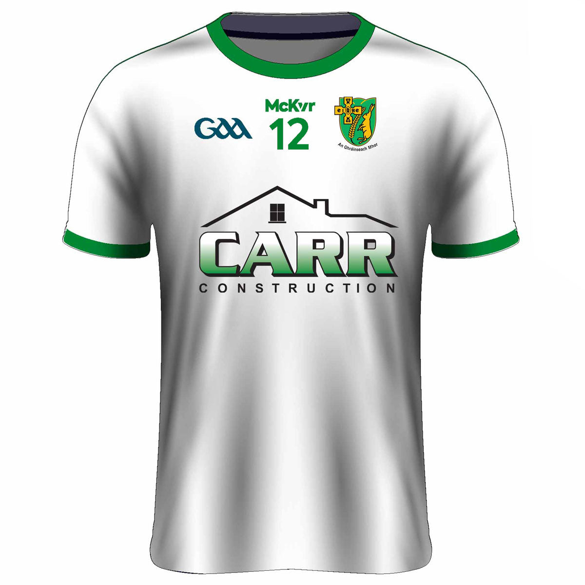 Mc Keever Granemore GFC Numbered Playing Jersey - Adult - White