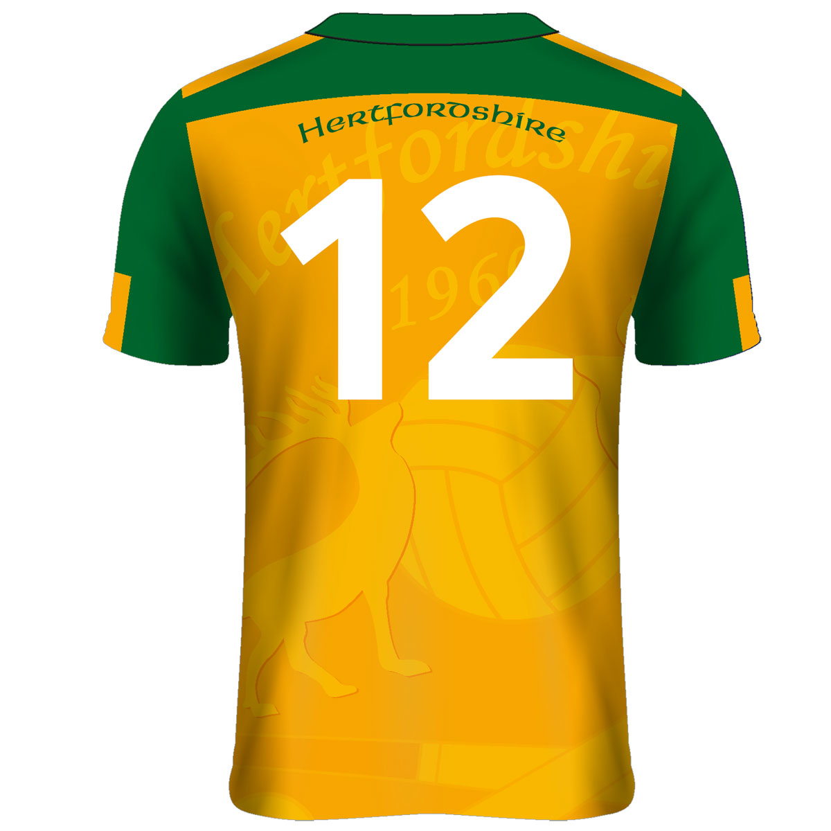 Mc Keever Hertfordshire GAA Numbered Playing Jersey - Adult - Amber
