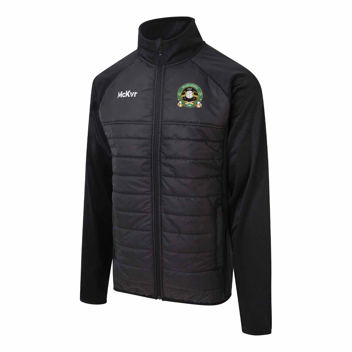 Mc Keever Hertfordshire GAA Core 22 Hybrid Jacket - Youth - Black