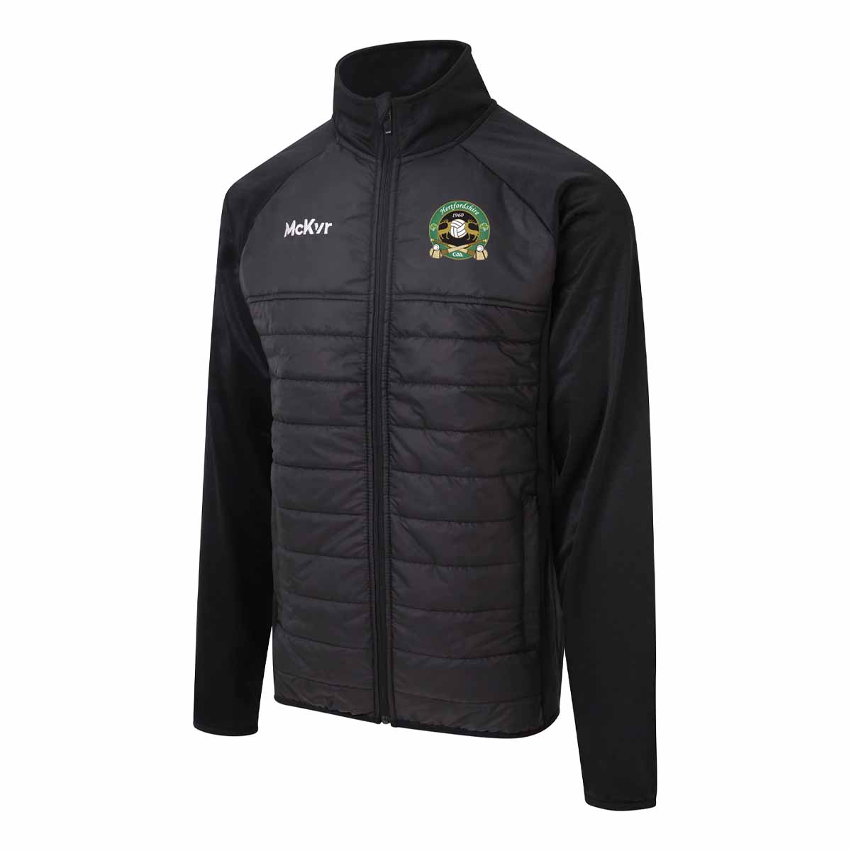 Mc Keever Hertfordshire GAA Core 22 Hybrid Jacket - Adult - Black